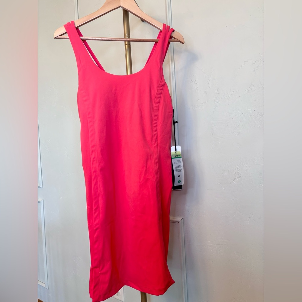 *NWT* XL HOT Pink Fast Dry Sleeveless Dress with Cute Back Detail MSRP $65
